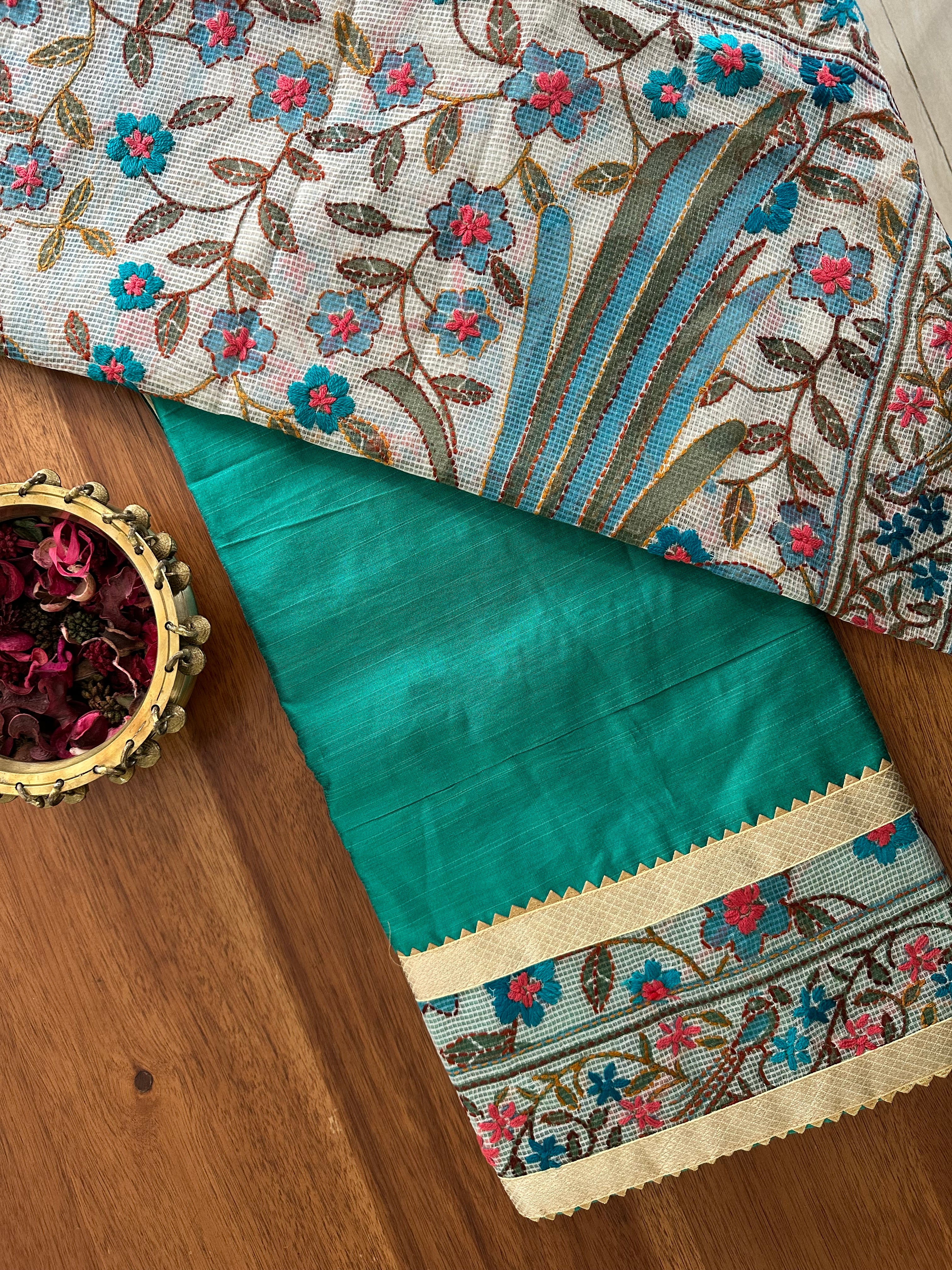 Emerald Floral Suit Set