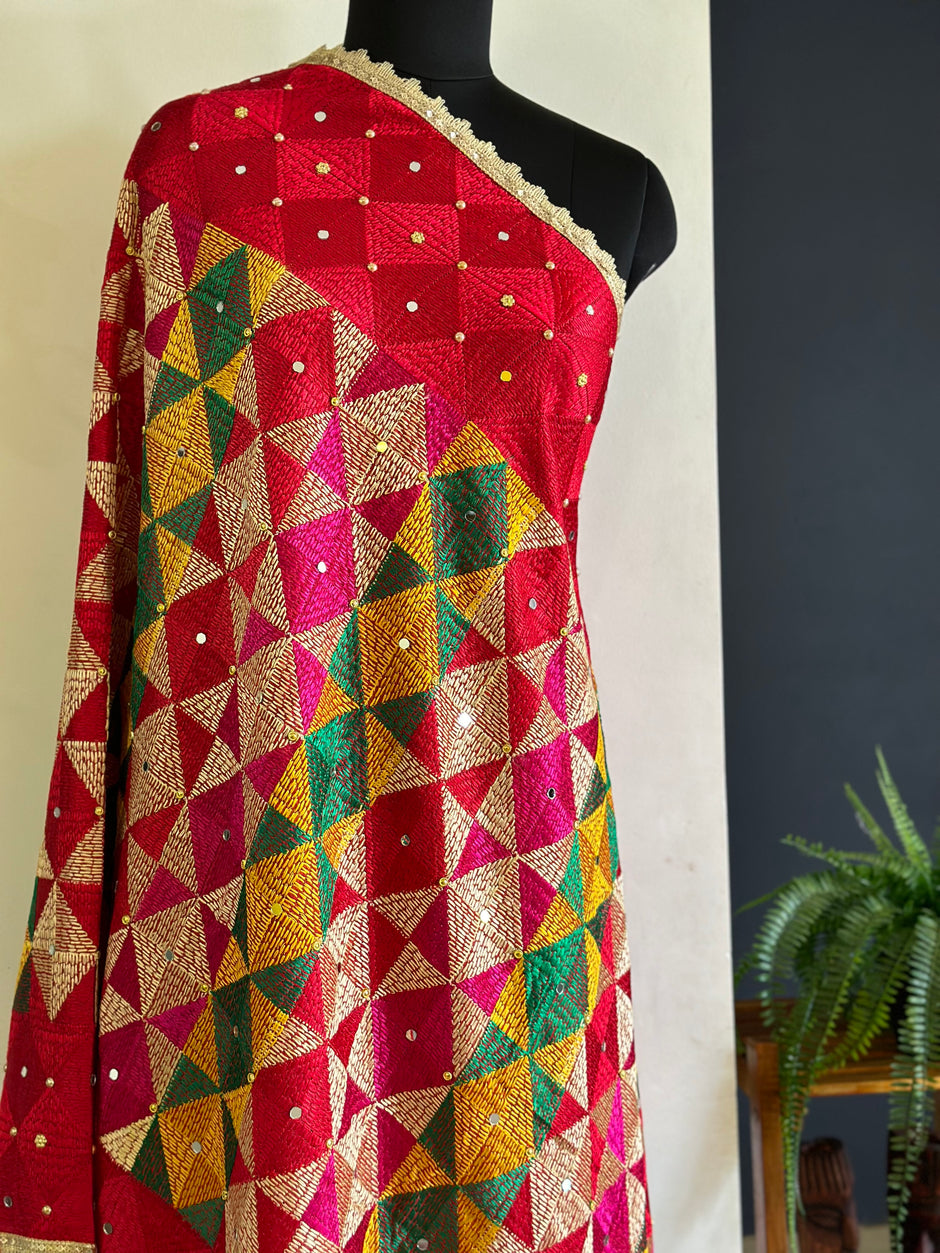 Phula Rai Premium Handcrafted Punjabi Phulkari Dupattas, Suits & Sarees – Noor ...