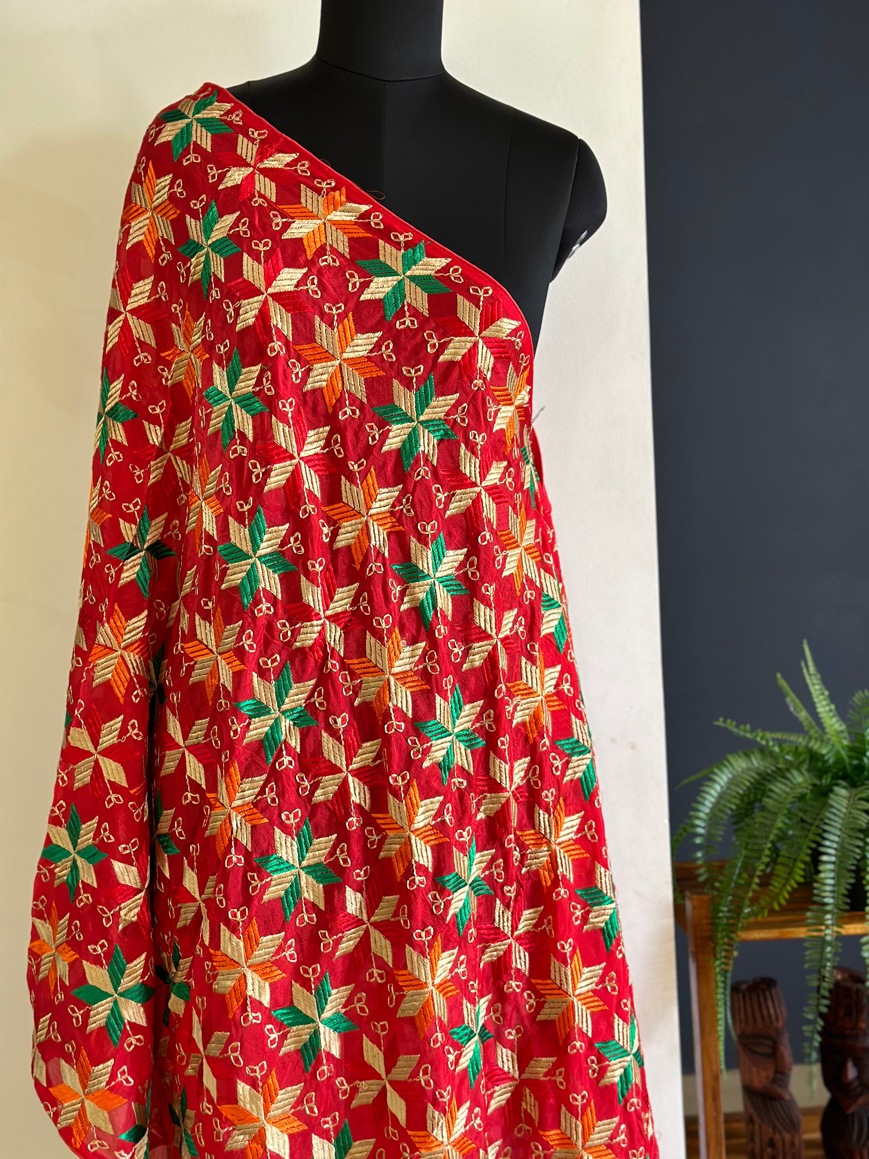 Phula Rai Premium Handcrafted Punjabi Phulkari Dupattas, Suits & Sarees – Noor ...
