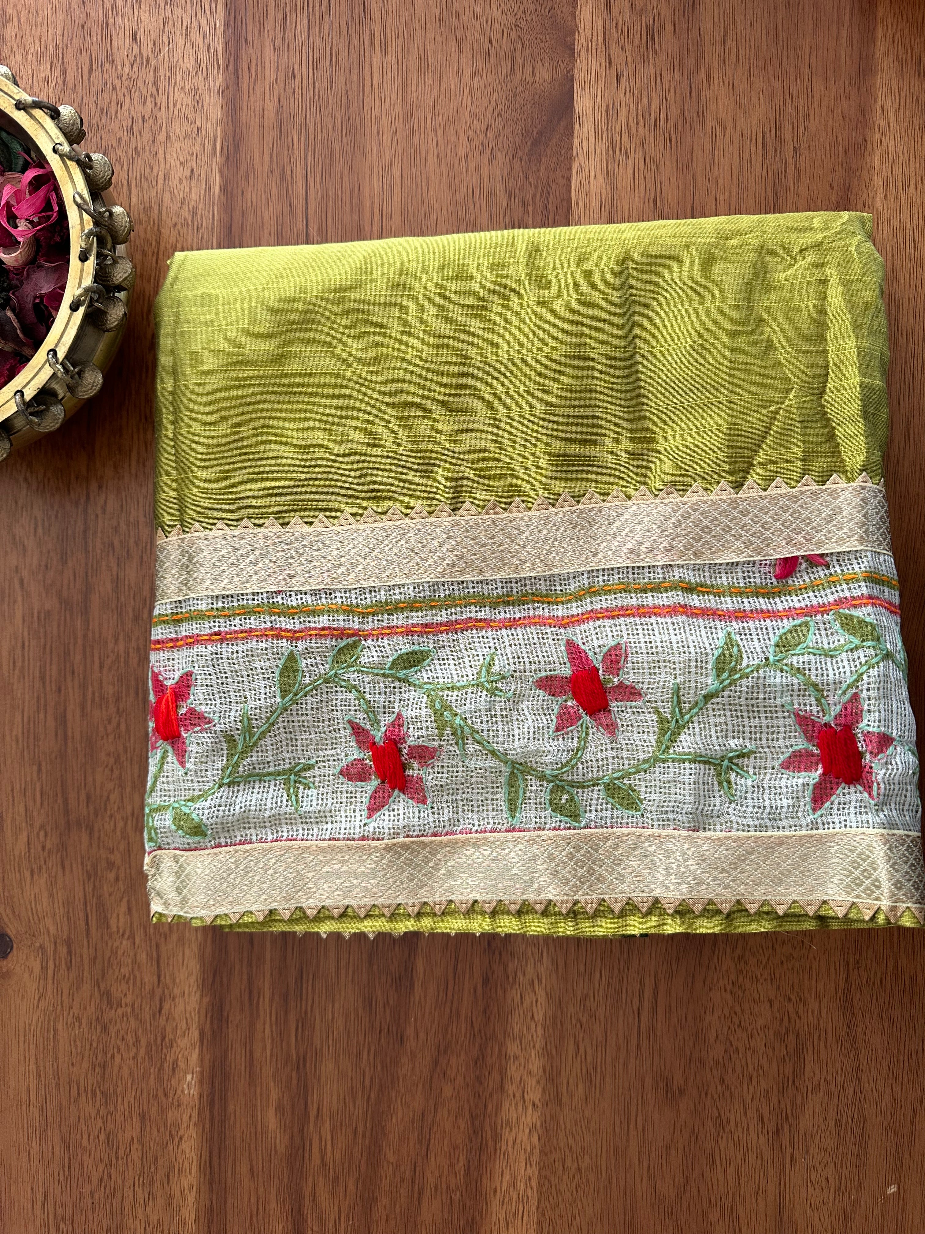 Olive Green Peacock Suit Set