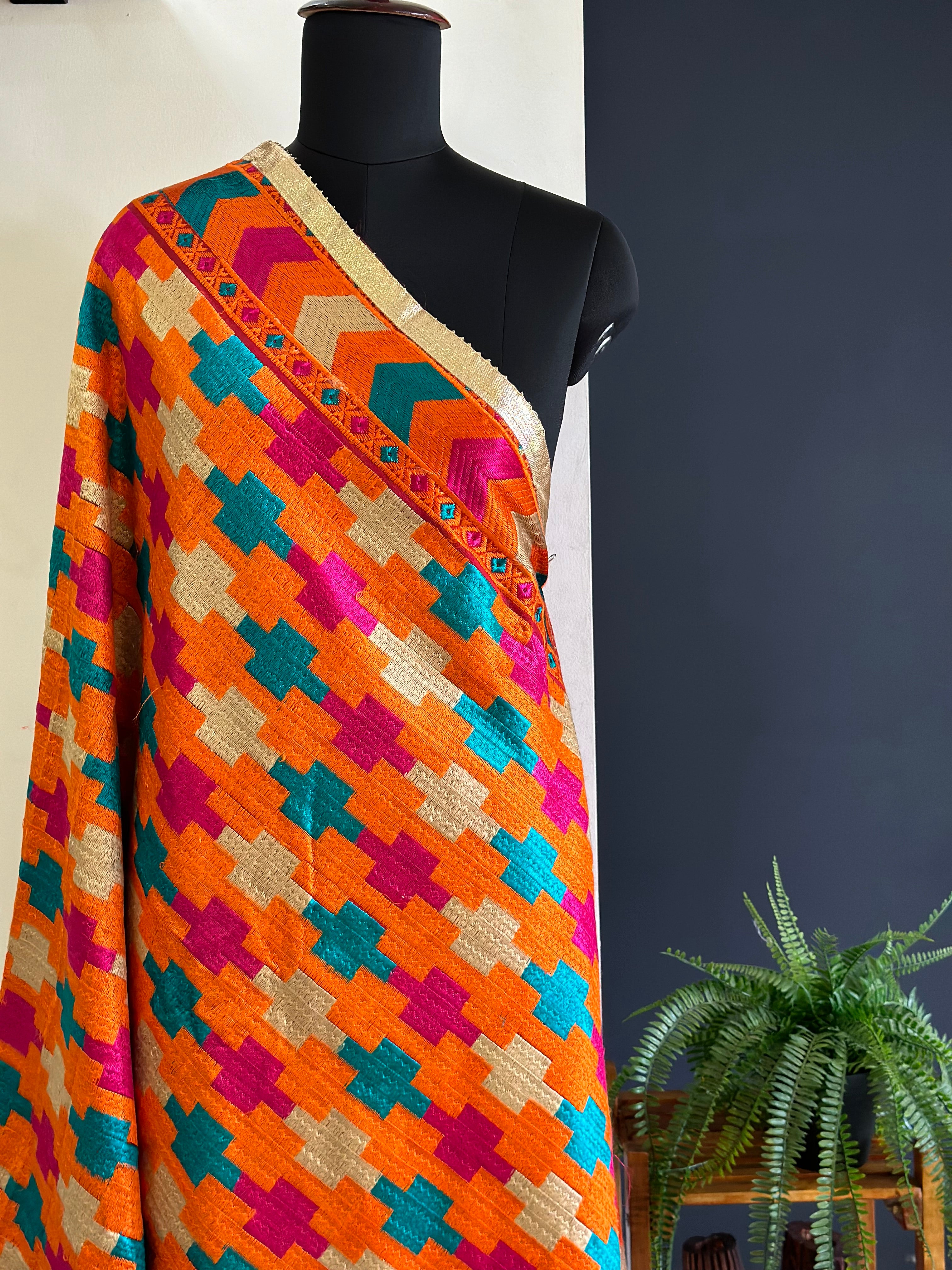 Phula Rai Premium Handcrafted Punjabi Phulkari Dupattas, Suits & Sarees – Noor ...