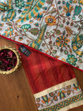 Rust Red Peacock Suit Set