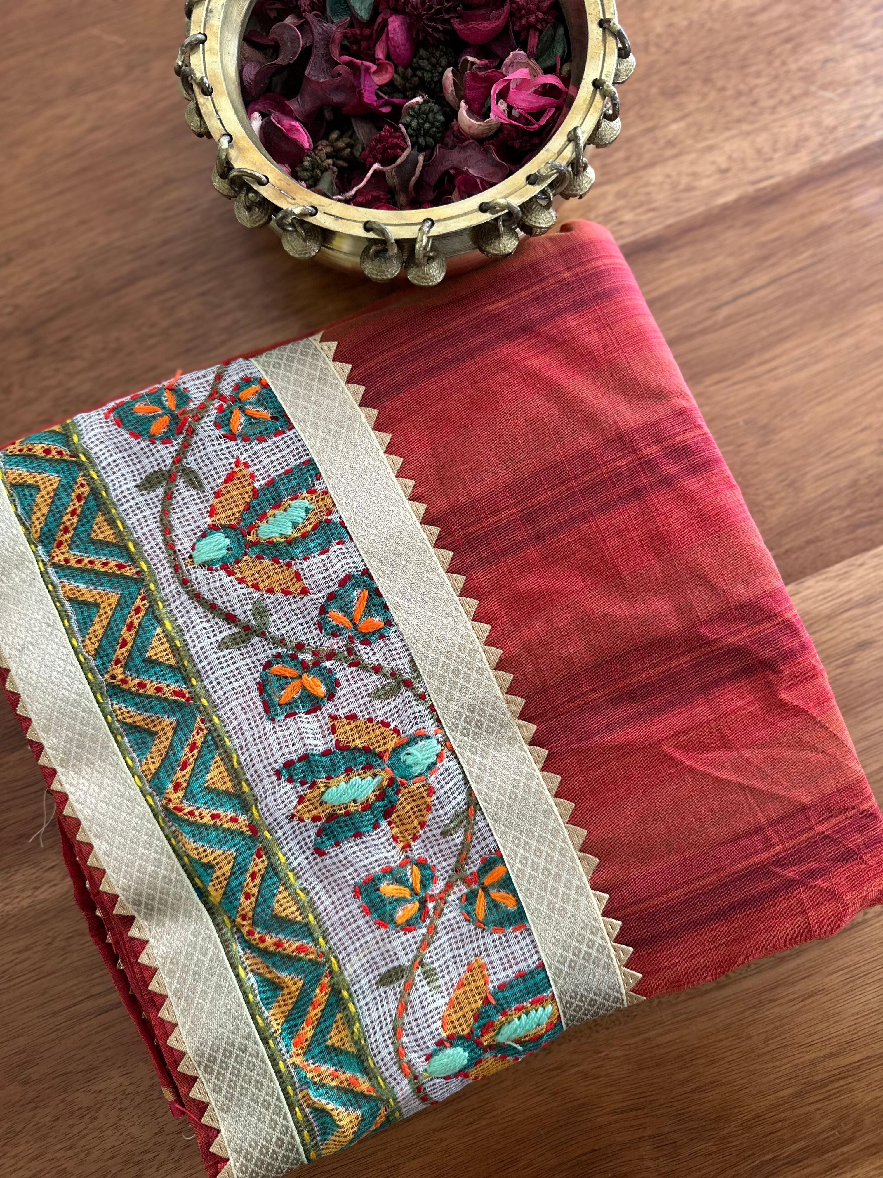 Rust Red Peacock Suit Set