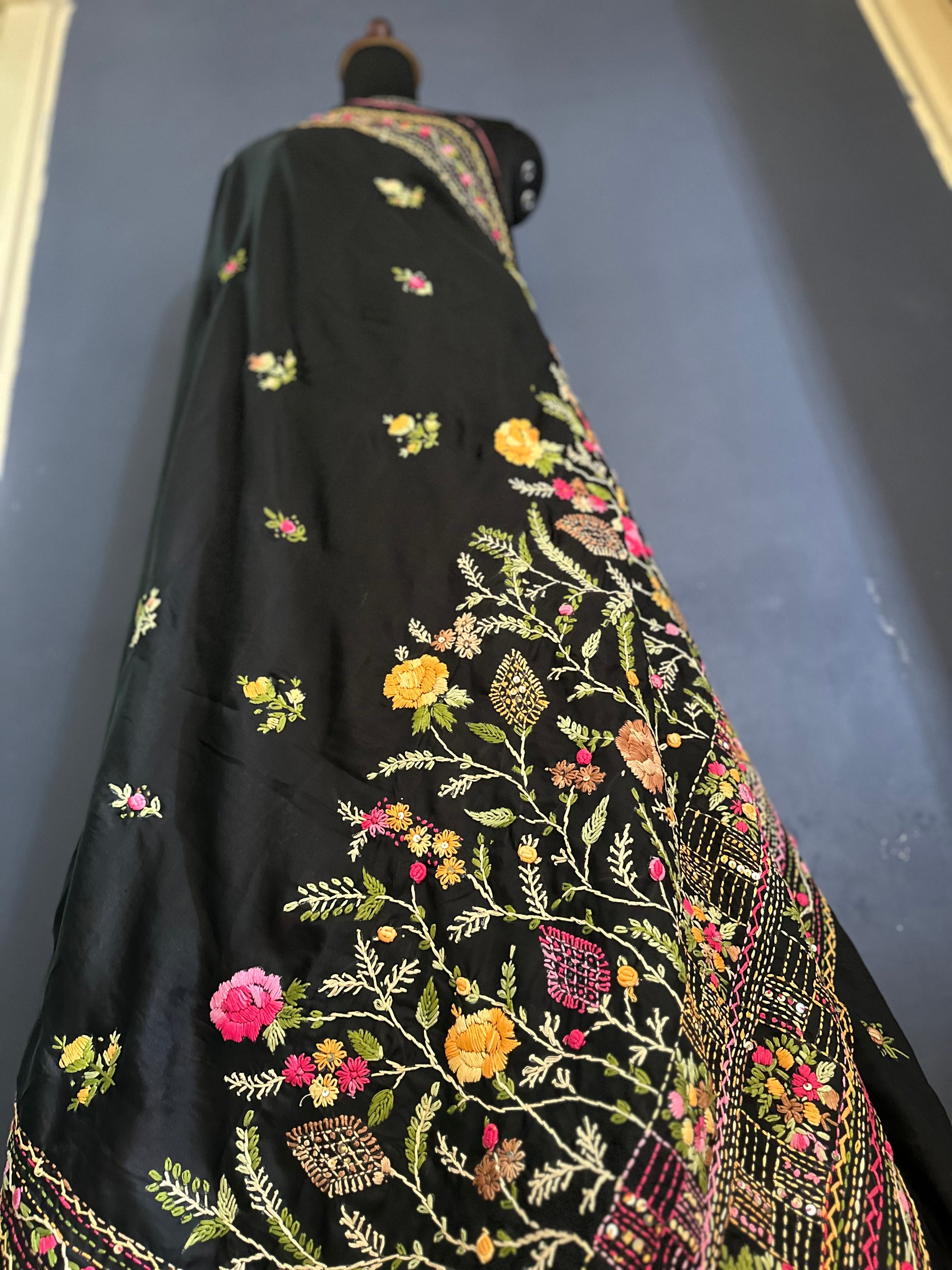 Handcrafted Elegance: Phulkari Saree