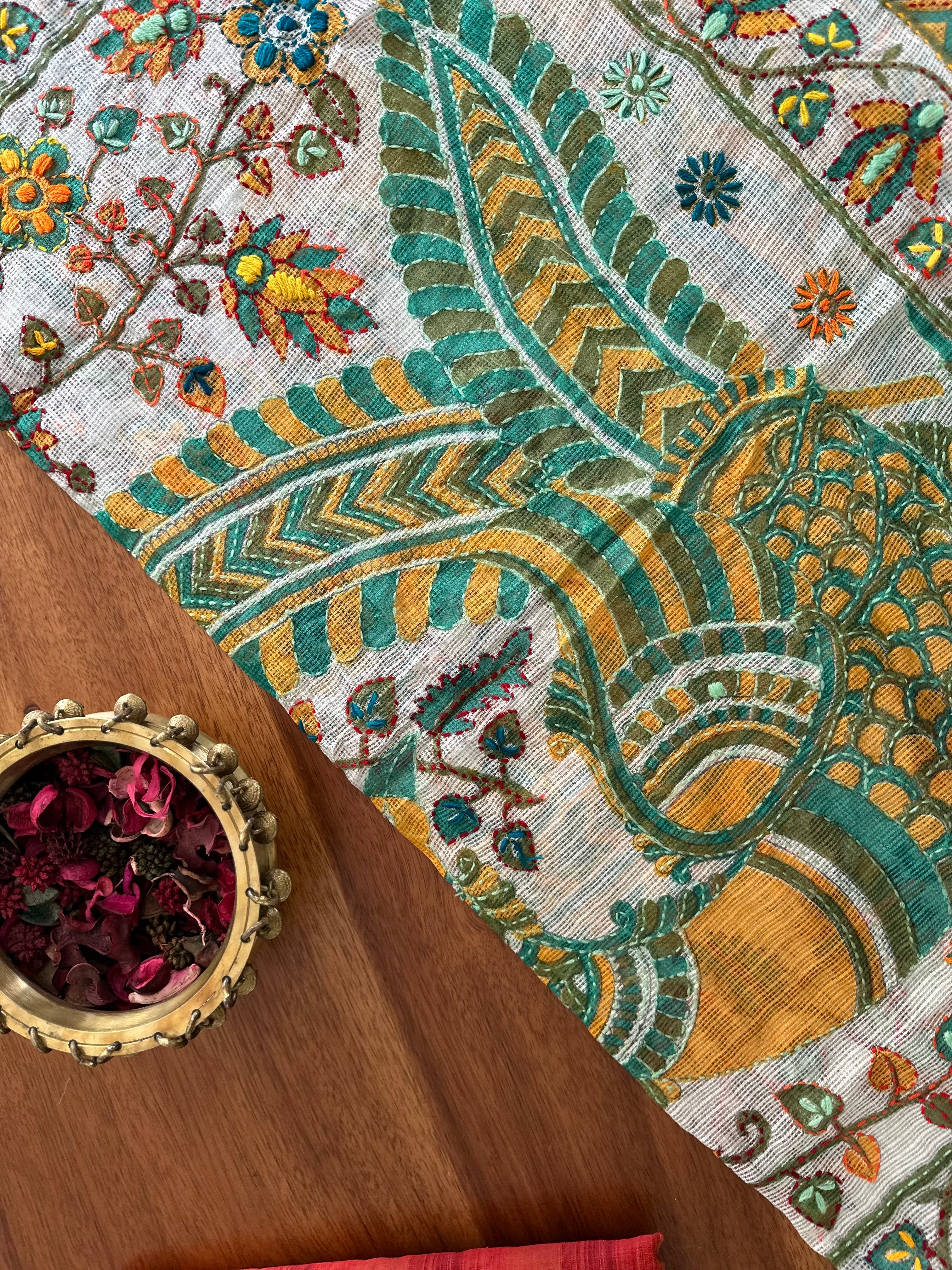 Rust Red Peacock Suit Set