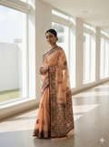 Handcrafted Elegance: Phulkari Cotton Saree
