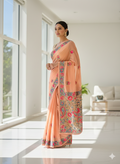 Handcrafted Elegance: Phulkari Georgette Saree