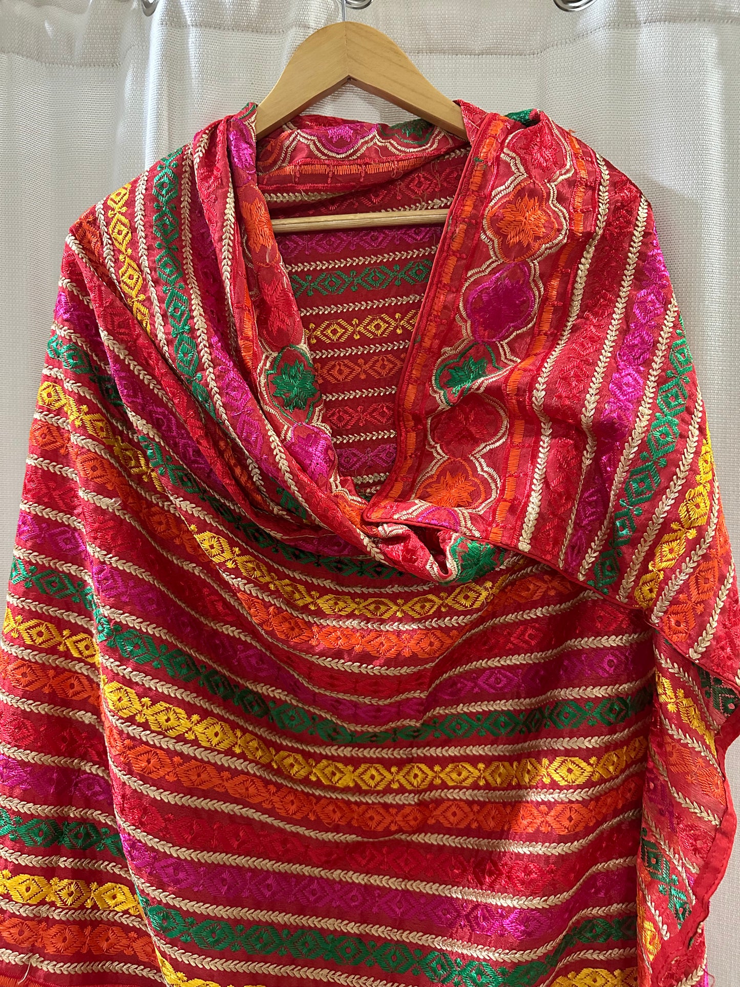 Classic Phulkari Dupatta without mirror work