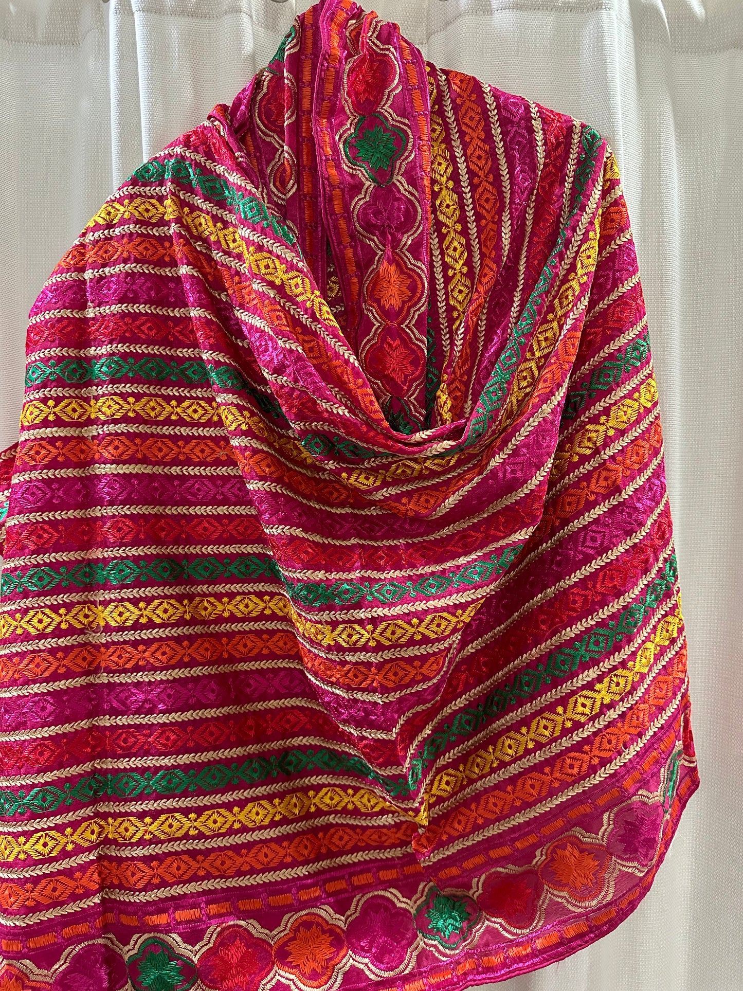 Classic Phulkari Dupatta without mirror