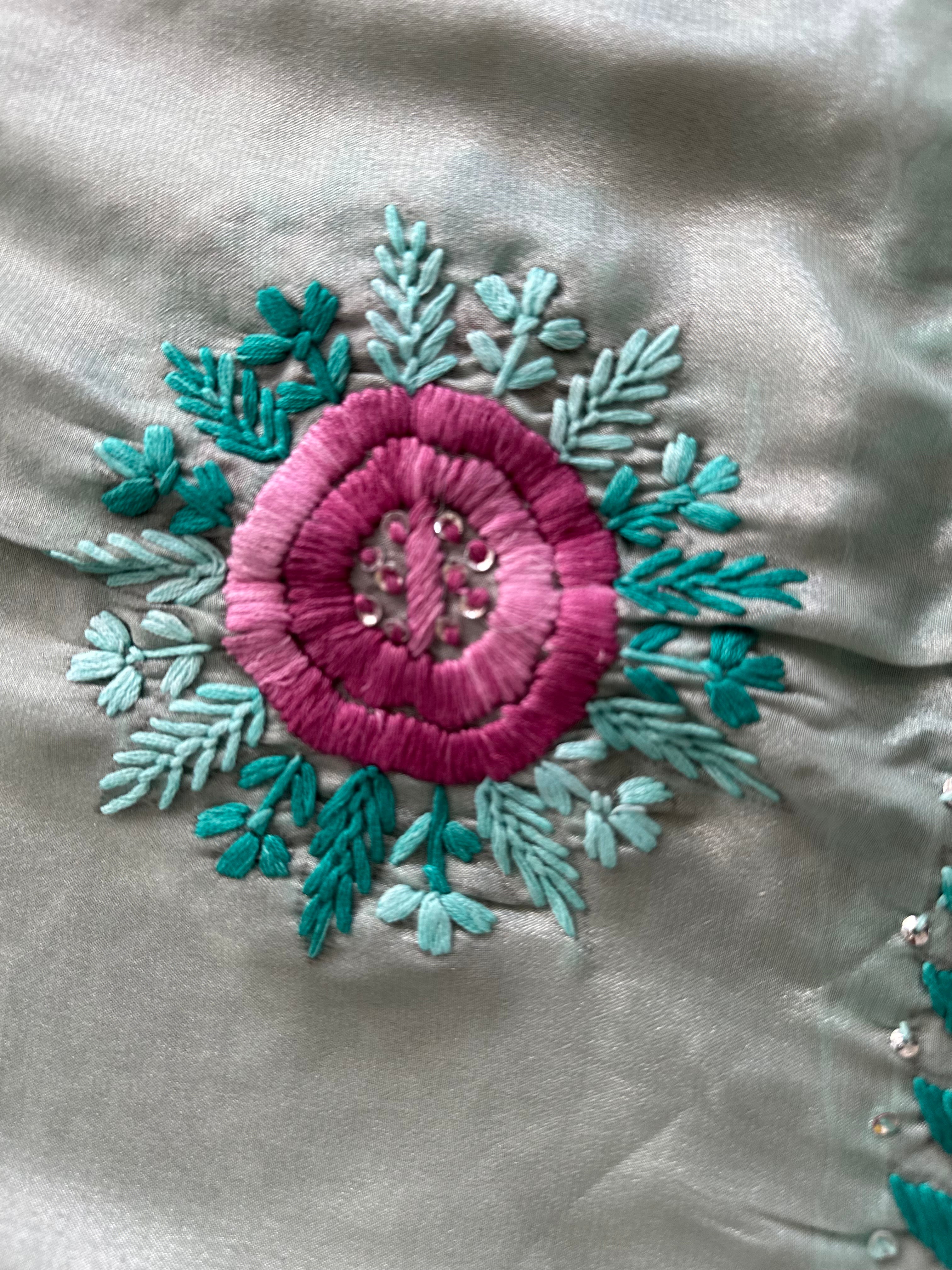 Seafoam Green Floral Suit Set