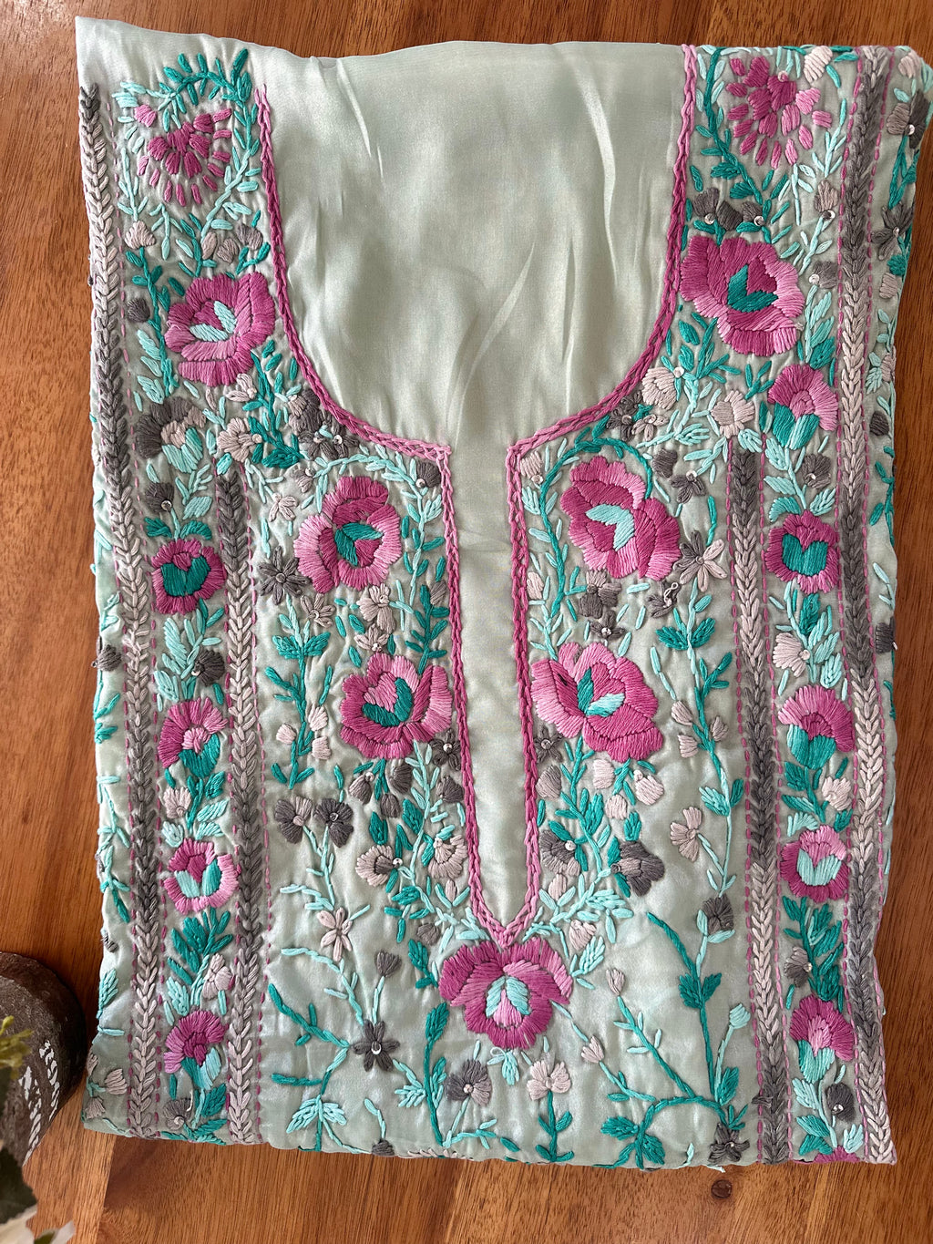 Seafoam Green Floral Suit Set