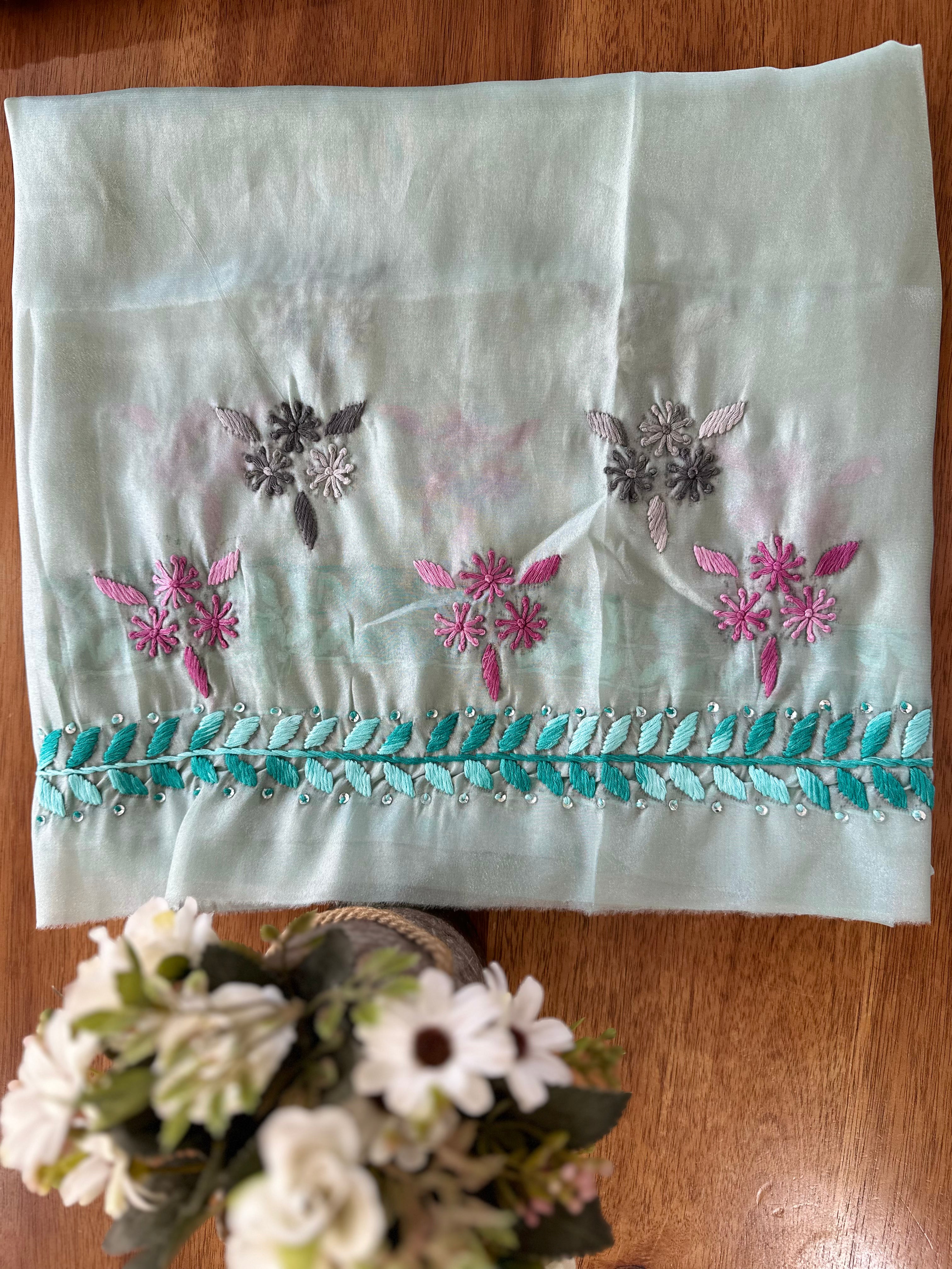 Seafoam Green Floral Suit Set