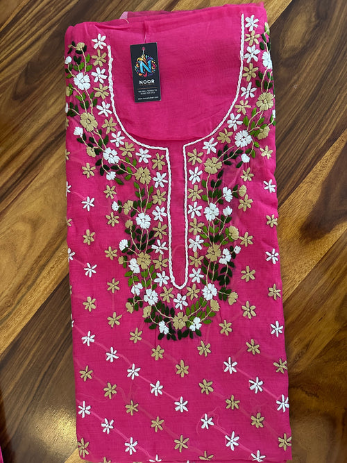 Deep Fuchsia Floral Suit Set
